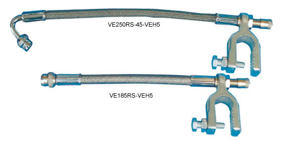 flexible braided valve extension